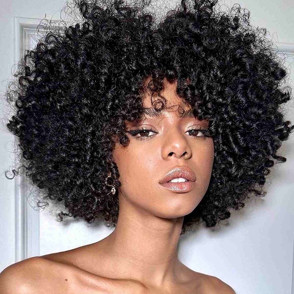 Curly Black Hair Wig